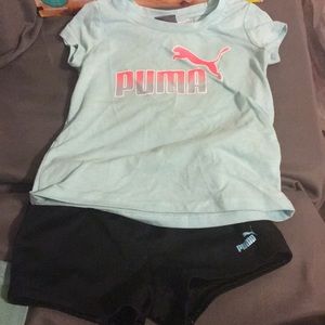 Puma shirt and shorts